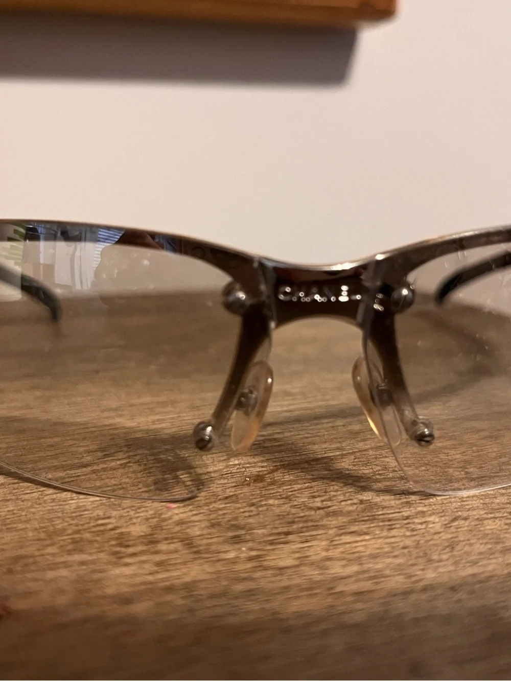 Y2K CHANEL Iconic 4009 Rimless Sunglasses in Silver with Brown Gradient Lenses